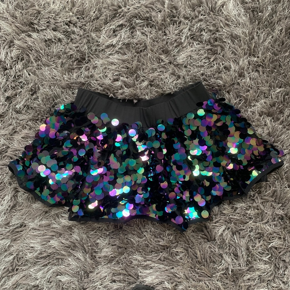 NWT Sequin Rave Short Skirt
